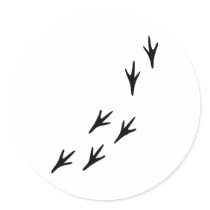 Bird - Tracks stickers by Thinkdifferent Bird - Tracks stickers