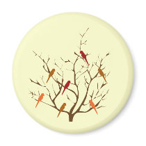 Bird Tree magnets