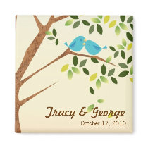 Bird Tree Save the Date Magnet