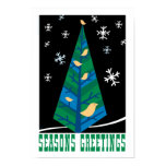 Bird Tree Season's Greetings Poster posters