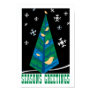Bird Tree Season's Greetings Poster