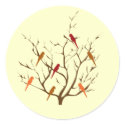 Bird Tree stickers
