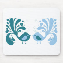 Bird ~ Two Sweet Birds Mousepads