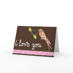 Bird Valentine Card