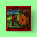Bird Watcher's Button buttons