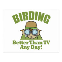 Bird Watching, Birding Post Cards