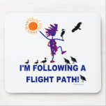 Bird Watching Flight Path Mouse Pad