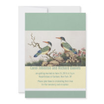 Bird Wedding Invitations With Vintage Art