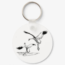 Bird / Whooping Crane keychains