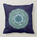 Bird Wing Lotus Mandala Mojo Throw Pillow