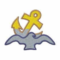 Bird with Anchor embroidered shirts