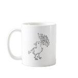 Bird with Umbrella mugs
