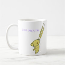 Birdbath Bunny mug