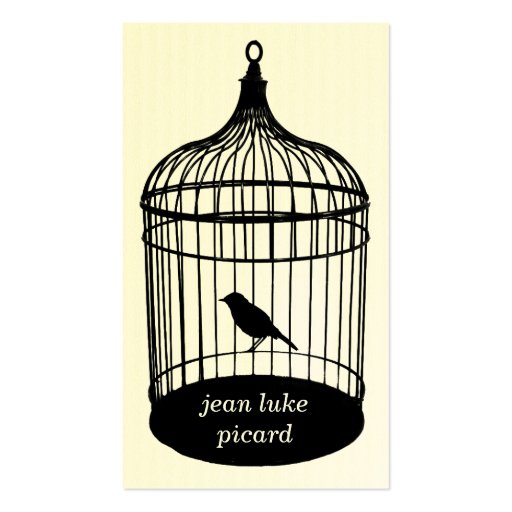 Birdcage business card (back side)