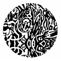 Birdcreature Abstract Disk Art photo sculptures