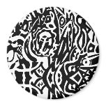 "Birdcreature" B&W Abstract magnets
