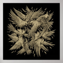 Birdfight Print posters