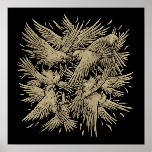 Birdfight Print