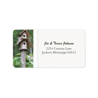 Birdhouse Address Labels
