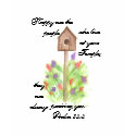 Birdhouse and scripture T-shirt