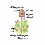 Birdhouse and scripture T-shirt