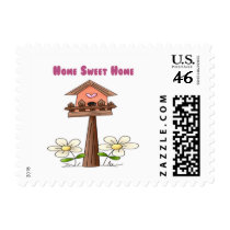 Birdhouse Home Sweet Home postage