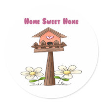Birdhouse Home Sweet Home stickers
