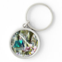 Birdhouse in Magnolia keychains