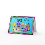 Birdhouse Neighborhood Thank You Card