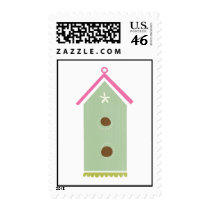 birdhouse postage stamps