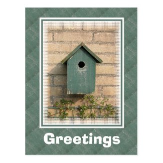 Birdhouse Postcard