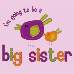 birdie big sister back shirt