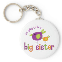 birdie big sister to be keychains