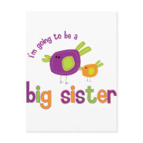birdie big sister to be postcards
