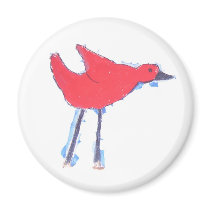 Birdie Fan magnets by localpigeon Birdie Fan magnets