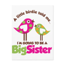 Birdie Going To Be A Big Sister Postcard