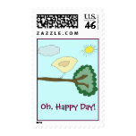 Birdie "Oh, Happy Day!" Postage Stamps