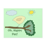Birdie "Oh, Happy Day!" Postcard
