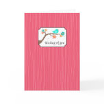 Birdie on Branch - Thinking of You Greeting Card Birdie on Branch - Thinking of You Greeting Card