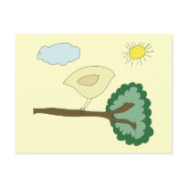 Birdie Postcard by bchrisdesigns Birdie Postcard