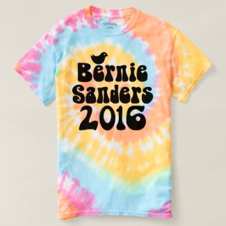 Birdie Sanders 2016 Bernie Tie Dye T-shirt