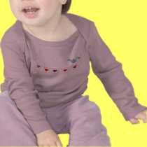 birdie valentine hearts t-shirts