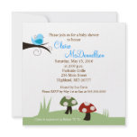 Birdie Woodland 5x5 Baby Shower Invitation