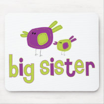 Birdies Big Sister T-shirt mousepads