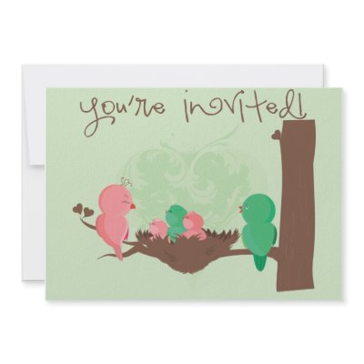 Birdies Invitation by DarlingDesign