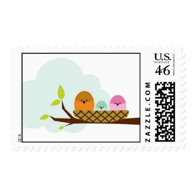 birdies postage stamps