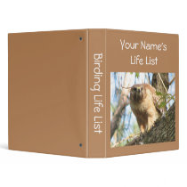 Birding Life List binders