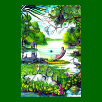 Birdlife w/ apple - Print