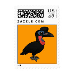 Abyssinian Ground Hornbill Small Stamp 1.8