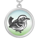 Birdorable Black & White Warbler Necklaces